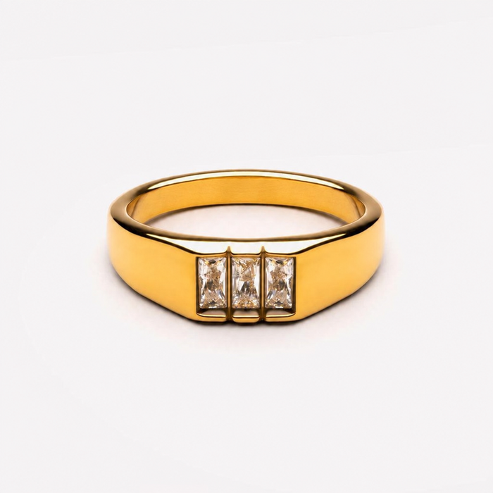 Baguette Signet Ring